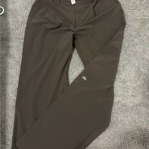 ALO Yoga women Olive Brown Performance Chinos